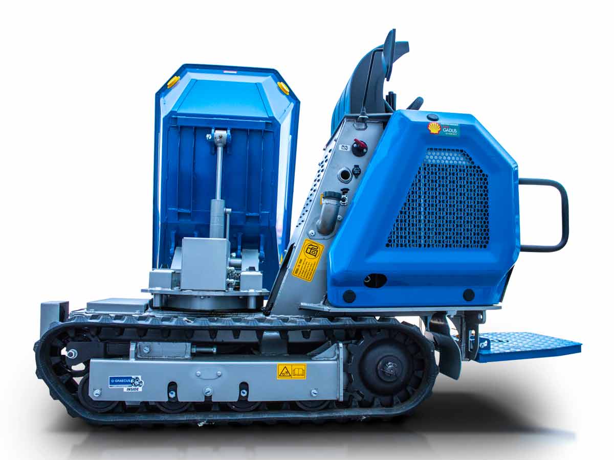 H800S PRO | KUBOTA | Ντάμπερ υδροστατικό με υδραυλική πλευρική εκκένωση, πλατφόρμα αναβάτη 800kg Diesel 